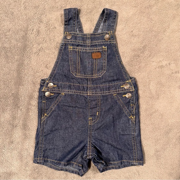 Lee Other - Lee Denim Button Snap Shortalls / Overalls - 12 Months